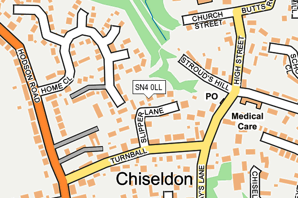 SN4 0LL map - OS OpenMap – Local (Ordnance Survey)