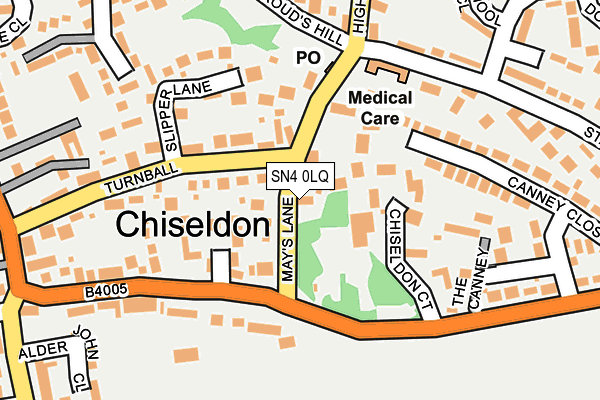 SN4 0LQ map - OS OpenMap – Local (Ordnance Survey)