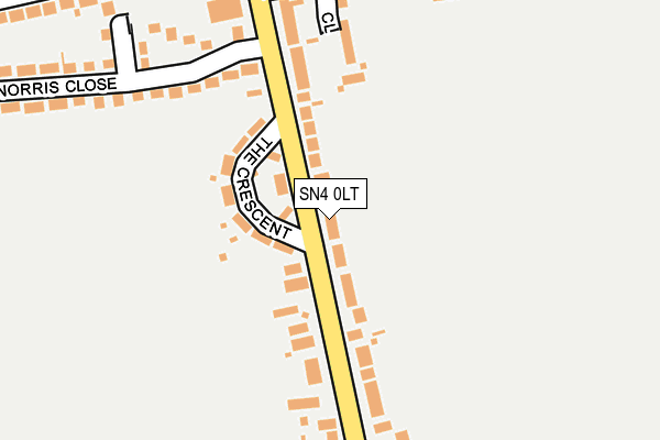 SN4 0LT map - OS OpenMap – Local (Ordnance Survey)