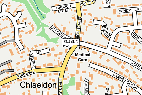 SN4 0NG map - OS OpenMap – Local (Ordnance Survey)