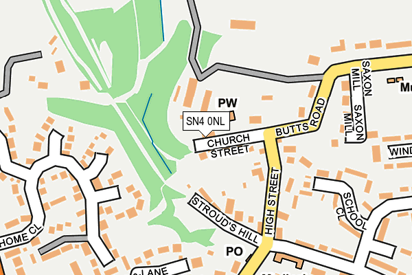 SN4 0NL map - OS OpenMap – Local (Ordnance Survey)