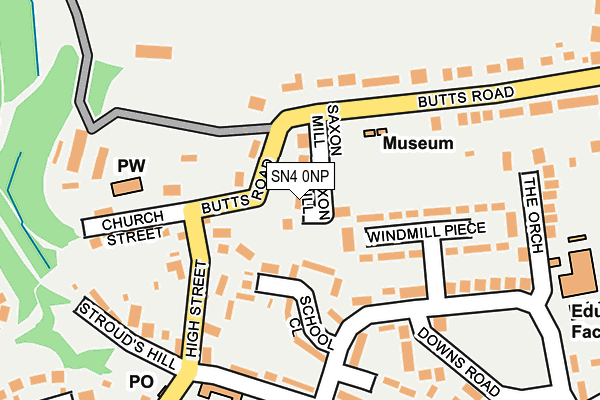 SN4 0NP map - OS OpenMap – Local (Ordnance Survey)