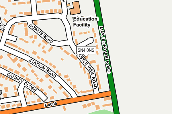 SN4 0NS map - OS OpenMap – Local (Ordnance Survey)