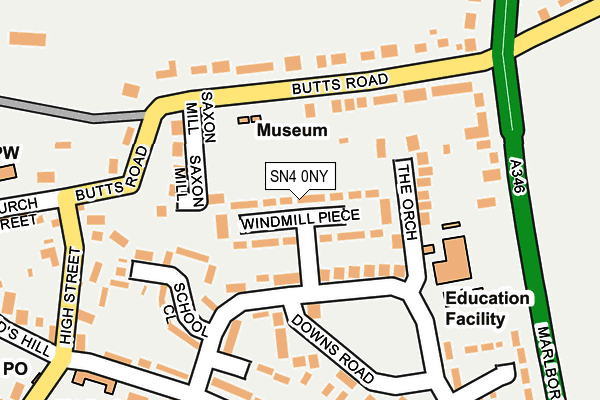 SN4 0NY map - OS OpenMap – Local (Ordnance Survey)