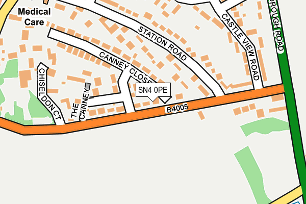 SN4 0PE map - OS OpenMap – Local (Ordnance Survey)