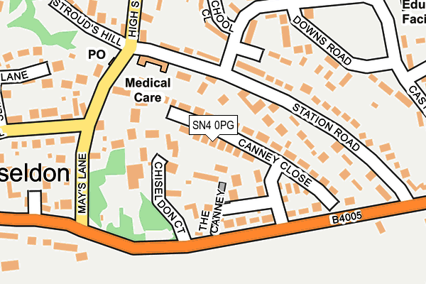 SN4 0PG map - OS OpenMap – Local (Ordnance Survey)