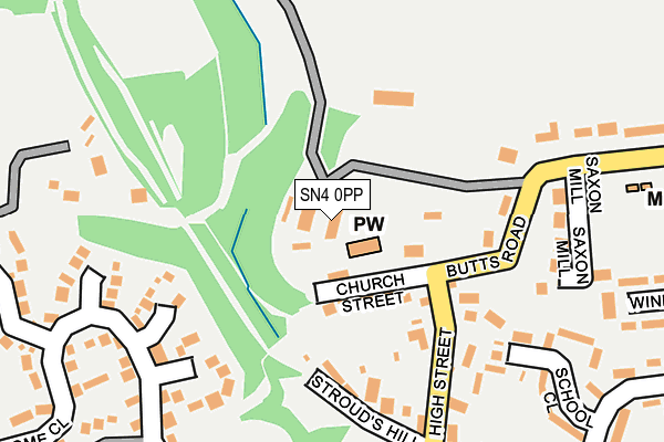 SN4 0PP map - OS OpenMap – Local (Ordnance Survey)