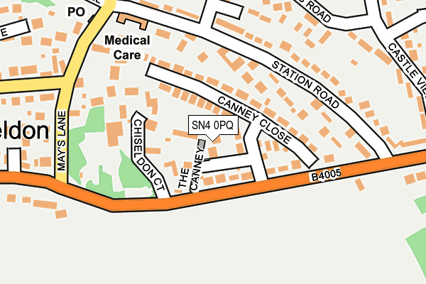 SN4 0PQ map - OS OpenMap – Local (Ordnance Survey)