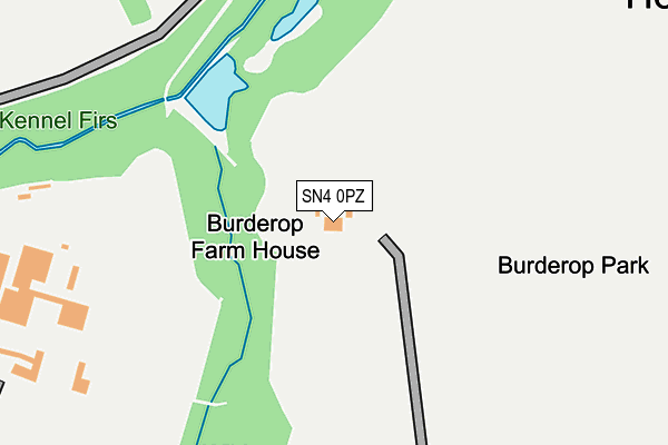 SN4 0PZ map - OS OpenMap – Local (Ordnance Survey)