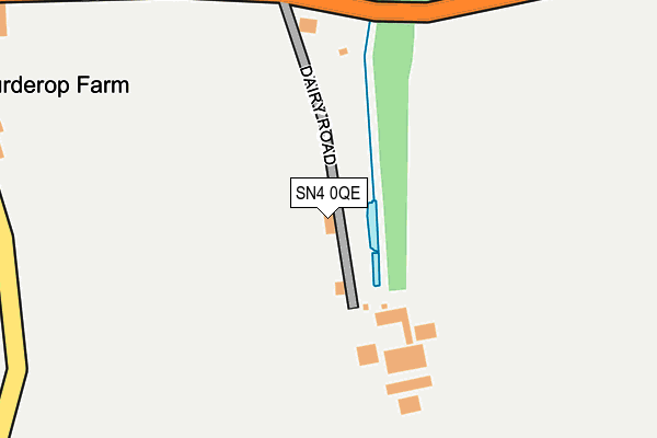 SN4 0QE map - OS OpenMap – Local (Ordnance Survey)