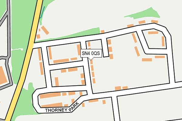 SN4 0QS map - OS OpenMap – Local (Ordnance Survey)