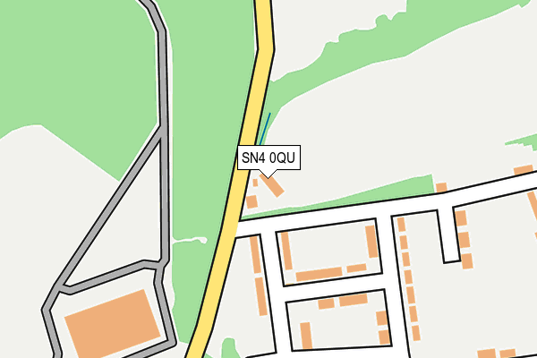 SN4 0QU map - OS OpenMap – Local (Ordnance Survey)