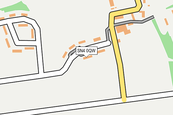 SN4 0QW map - OS OpenMap – Local (Ordnance Survey)