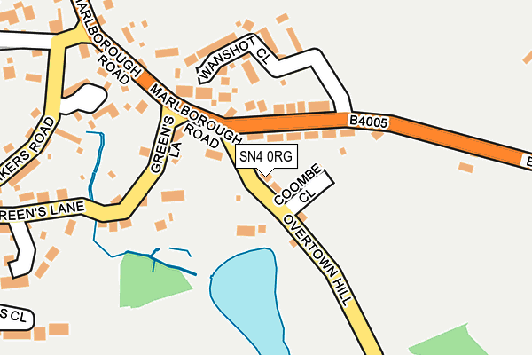 SN4 0RG map - OS OpenMap – Local (Ordnance Survey)