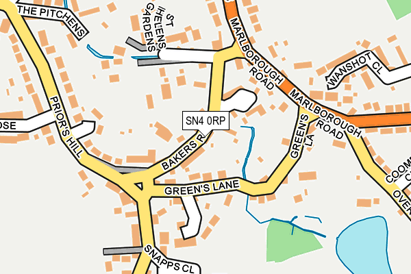 SN4 0RP map - OS OpenMap – Local (Ordnance Survey)