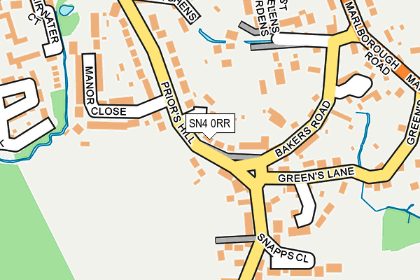 SN4 0RR map - OS OpenMap – Local (Ordnance Survey)