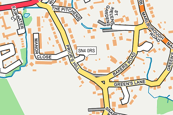 SN4 0RS map - OS OpenMap – Local (Ordnance Survey)