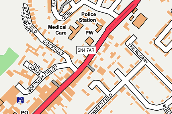 SN4 7AR map - OS OpenMap – Local (Ordnance Survey)