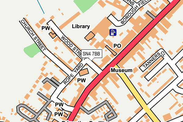 SN4 7BB map - OS OpenMap – Local (Ordnance Survey)