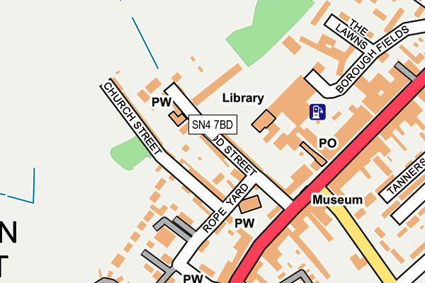 SN4 7BD map - OS OpenMap – Local (Ordnance Survey)
