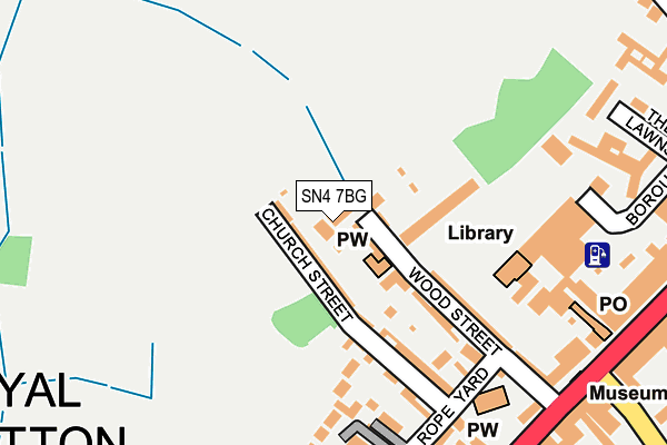 SN4 7BG map - OS OpenMap – Local (Ordnance Survey)