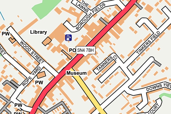 SN4 7BH map - OS OpenMap – Local (Ordnance Survey)