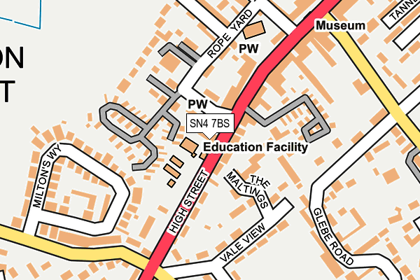 SN4 7BS map - OS OpenMap – Local (Ordnance Survey)