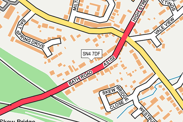 SN4 7DF map - OS OpenMap – Local (Ordnance Survey)