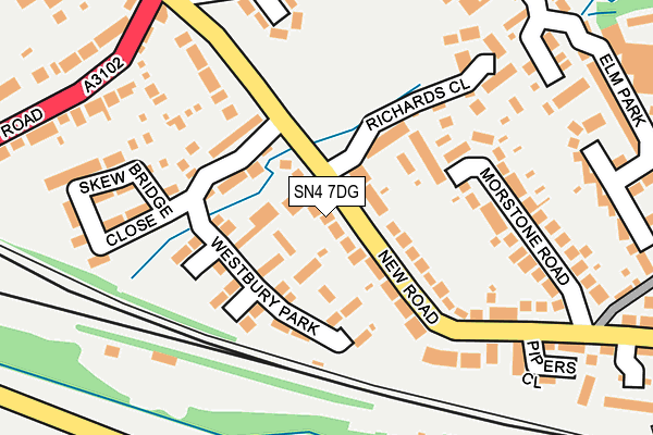 SN4 7DG map - OS OpenMap – Local (Ordnance Survey)