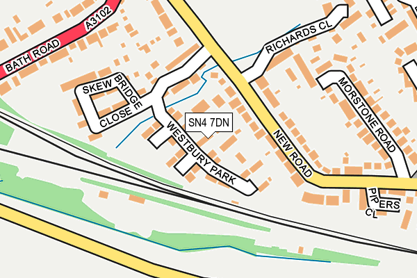 SN4 7DN map - OS OpenMap – Local (Ordnance Survey)