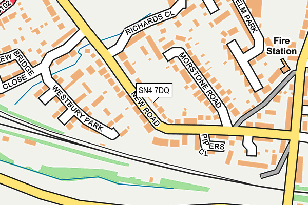 SN4 7DQ map - OS OpenMap – Local (Ordnance Survey)
