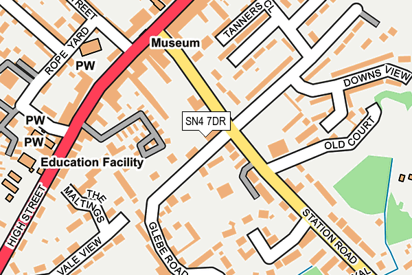 SN4 7DR map - OS OpenMap – Local (Ordnance Survey)