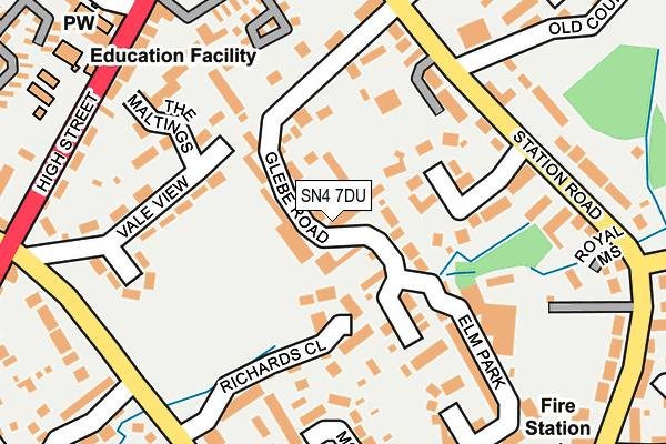 SN4 7DU map - OS OpenMap – Local (Ordnance Survey)