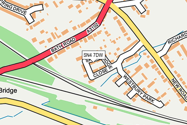 SN4 7DW map - OS OpenMap – Local (Ordnance Survey)