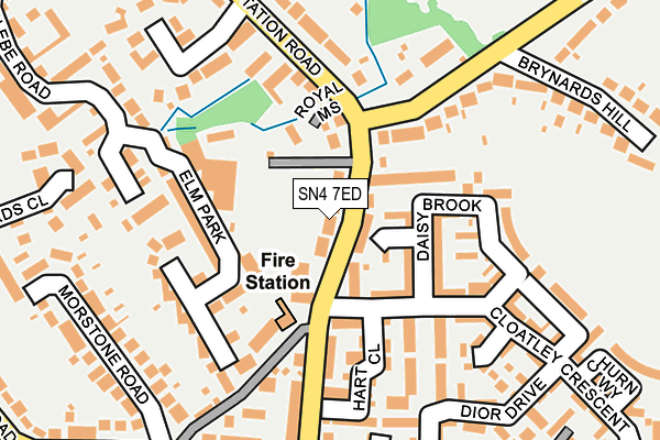 SN4 7ED map - OS OpenMap – Local (Ordnance Survey)