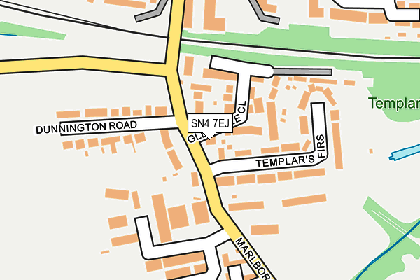 SN4 7EJ map - OS OpenMap – Local (Ordnance Survey)