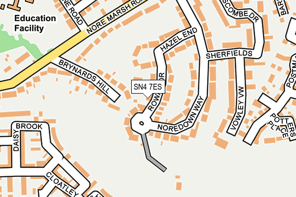 SN4 7ES map - OS OpenMap – Local (Ordnance Survey)