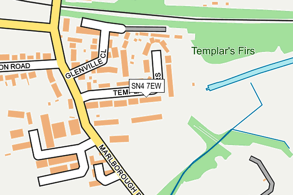 SN4 7EW map - OS OpenMap – Local (Ordnance Survey)
