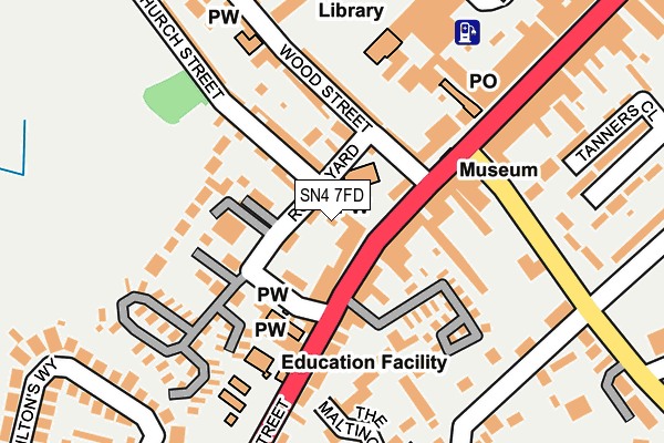 SN4 7FD map - OS OpenMap – Local (Ordnance Survey)