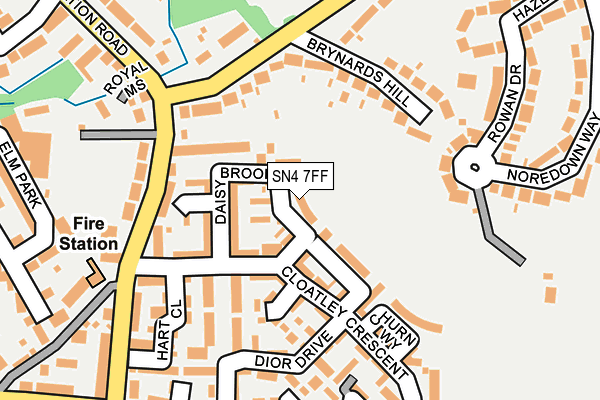 SN4 7FF map - OS OpenMap – Local (Ordnance Survey)