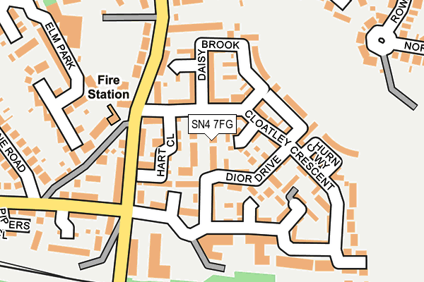 SN4 7FG map - OS OpenMap – Local (Ordnance Survey)