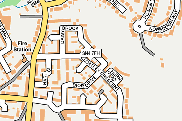 SN4 7FH map - OS OpenMap – Local (Ordnance Survey)