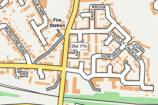 SN4 7FN map - OS OpenMap – Local (Ordnance Survey)