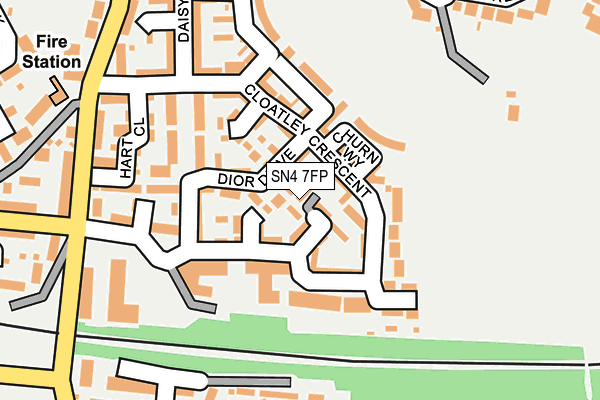 SN4 7FP map - OS OpenMap – Local (Ordnance Survey)