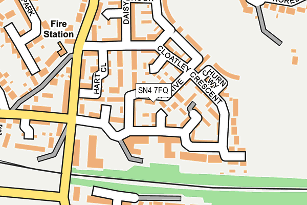 SN4 7FQ map - OS OpenMap – Local (Ordnance Survey)