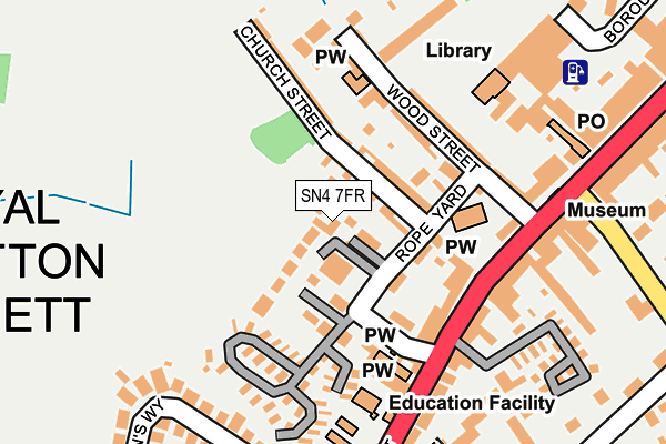 SN4 7FR map - OS OpenMap – Local (Ordnance Survey)