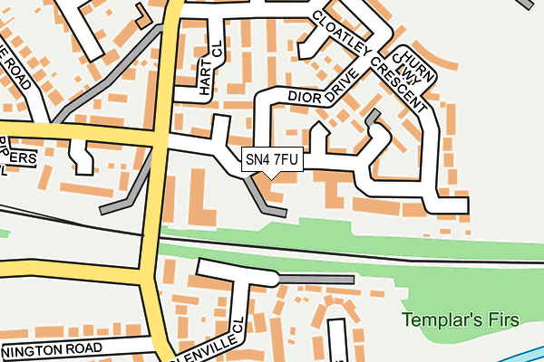 SN4 7FU map - OS OpenMap – Local (Ordnance Survey)