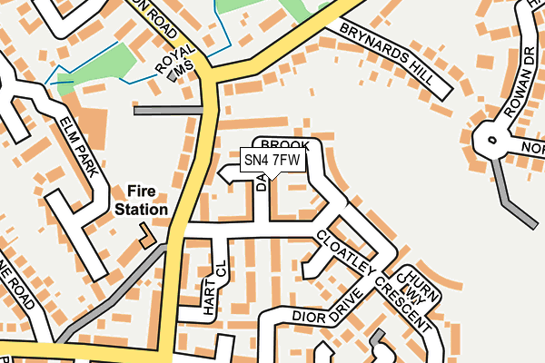 SN4 7FW map - OS OpenMap – Local (Ordnance Survey)