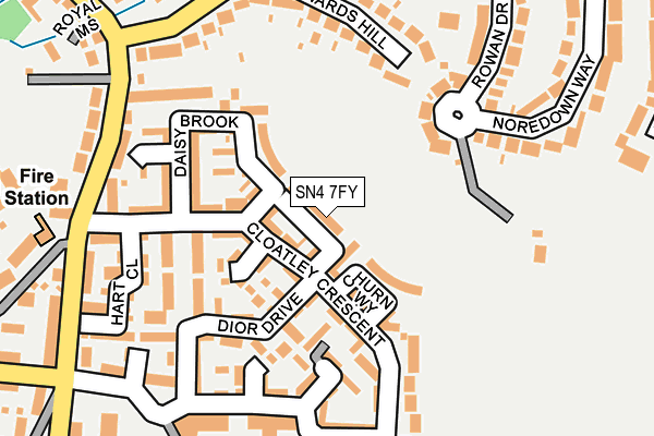 SN4 7FY map - OS OpenMap – Local (Ordnance Survey)