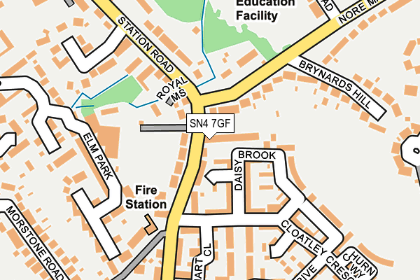 SN4 7GF map - OS OpenMap – Local (Ordnance Survey)